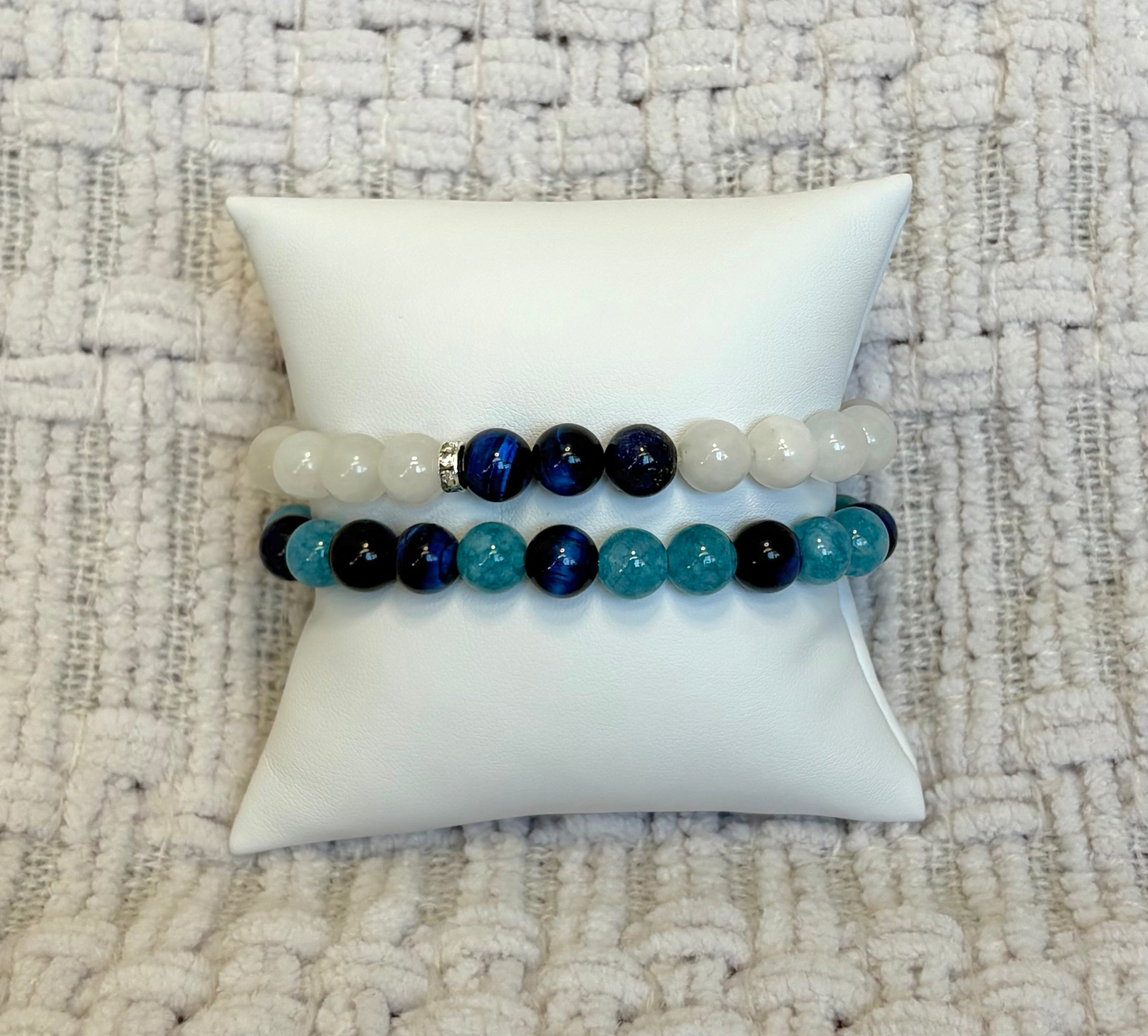 Swirling Waters - Coastal Therapy Beaded Bracelets