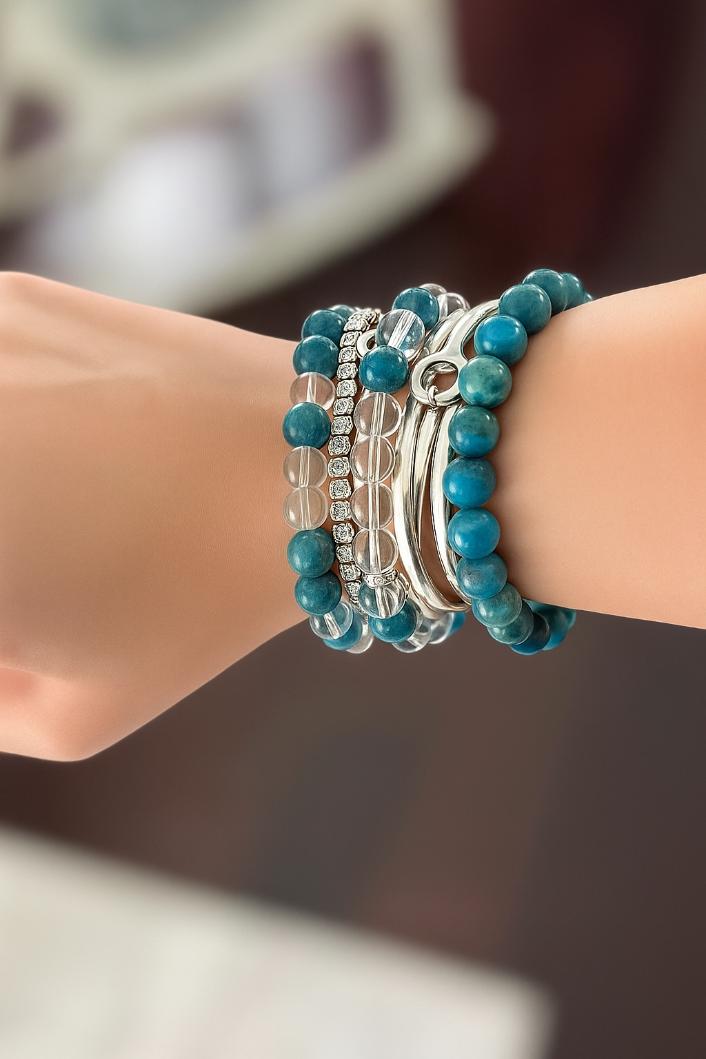 Mid-Summer Saltwater Trio - Coastal Therapy Beaded Bracelets