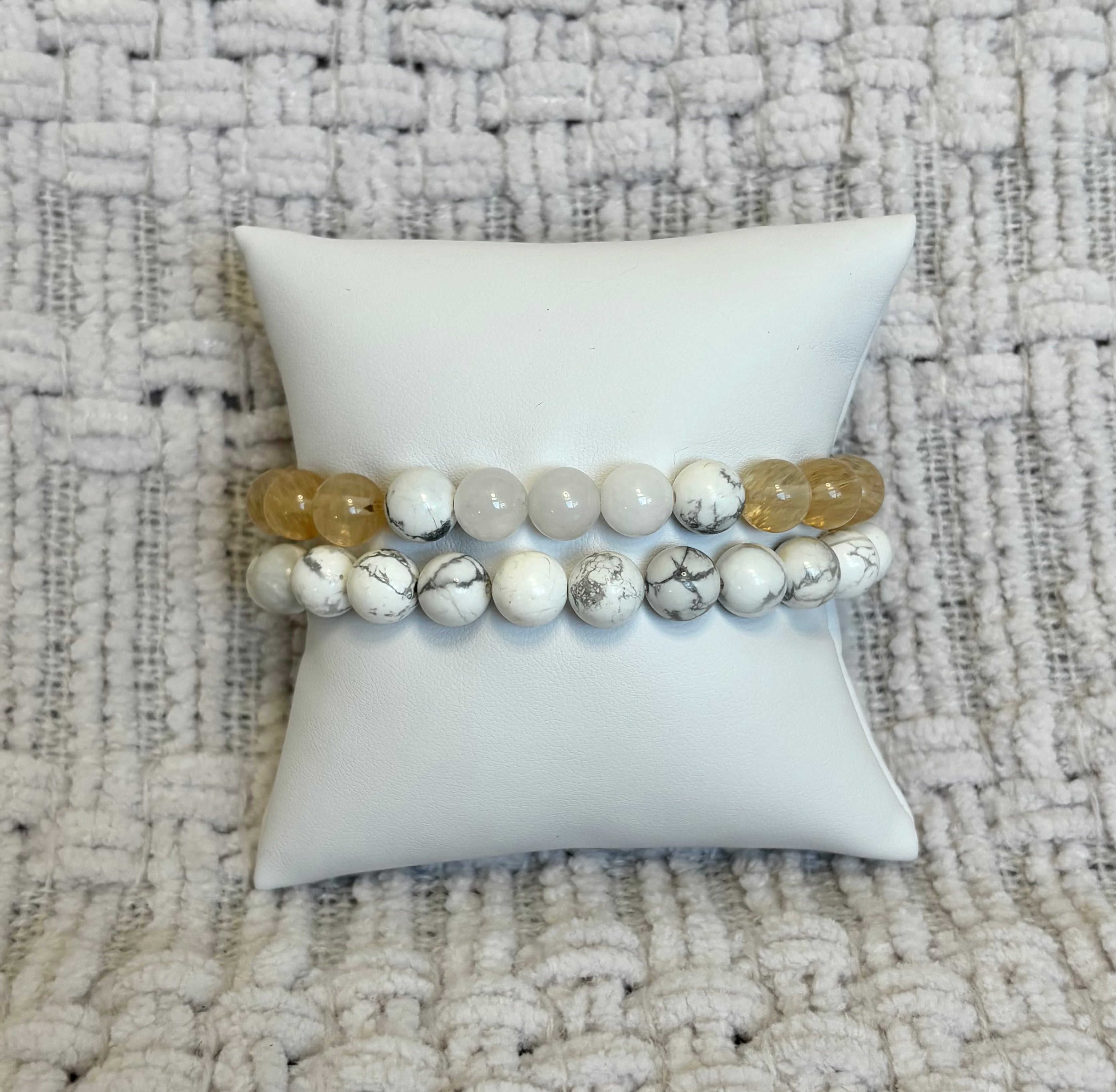 Sun and Rolling Clouds - Coastal Therapy Beaded Bracelets