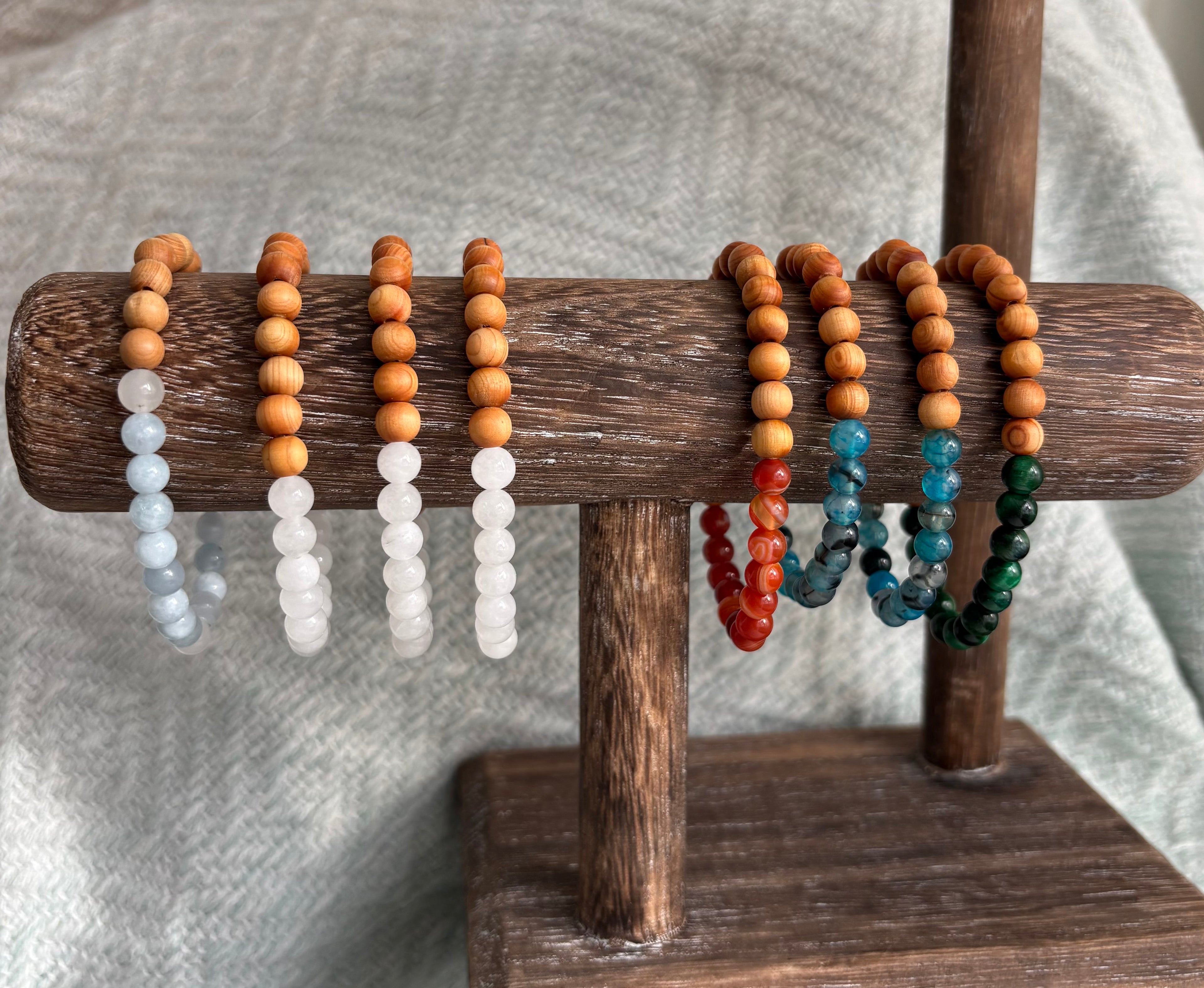 Sandalwood Varietals - Coastal Therapy Beaded Bracelets