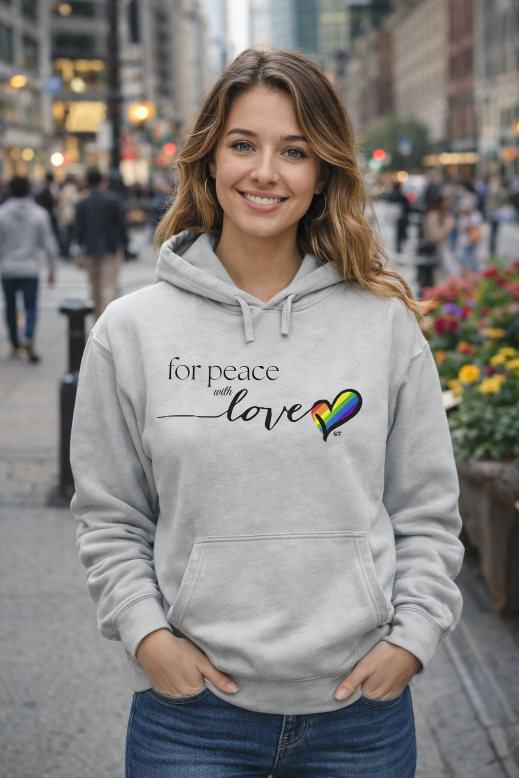 for peace with love Unisex Hoodie by Coastal Therapy