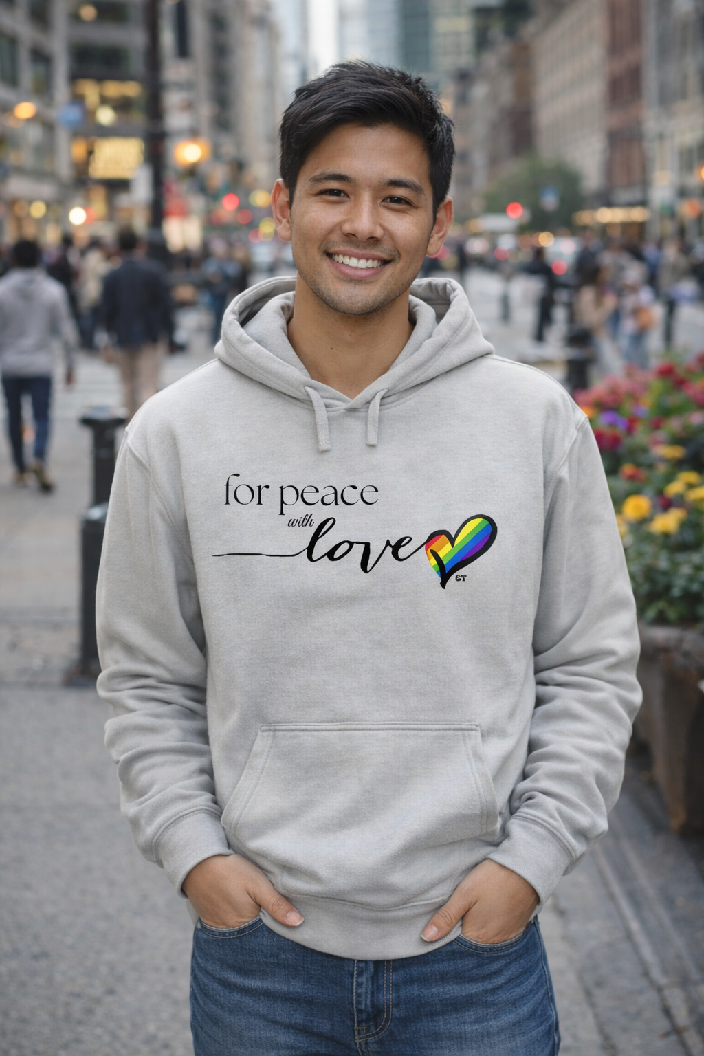 for peace with love Unisex Hoodie by Coastal Therapy