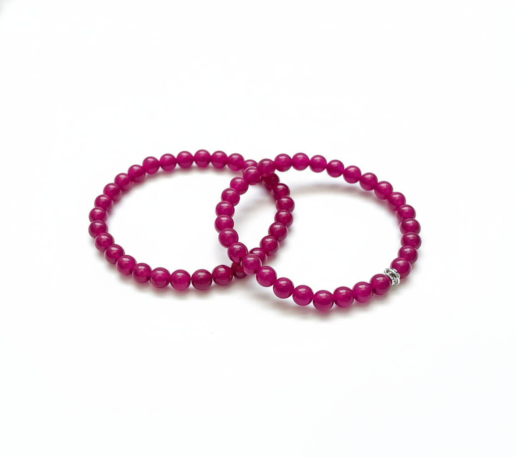 Pink Out for Breast Cancer Support Varietal - Coastal Therapy Beaded Bracelet