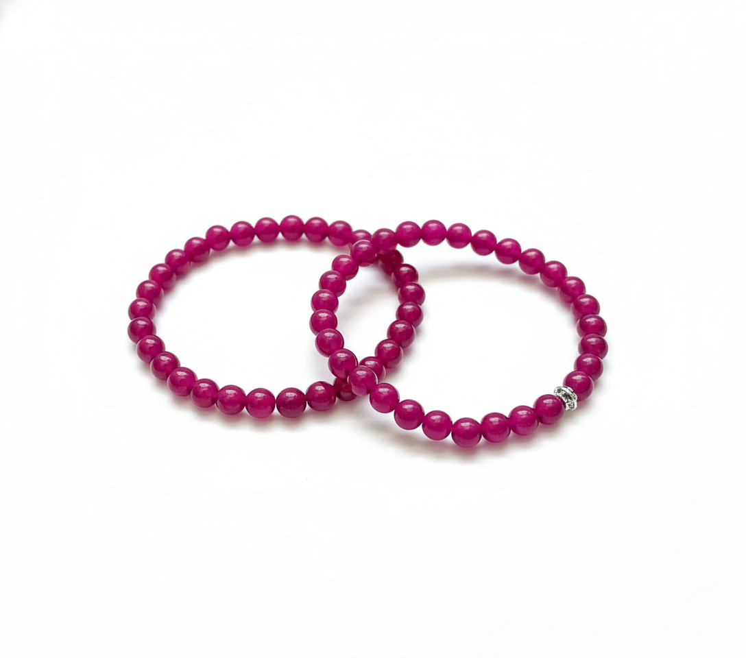 Pink Out for Breast Cancer Support Varietal - Coastal Therapy Beaded Bracelet