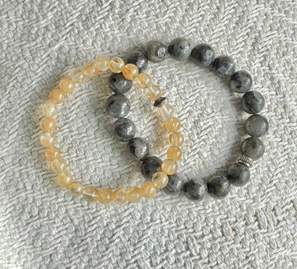 Sun Peeking through Storm Clouds - Coastal Therapy Beaded Bracelets