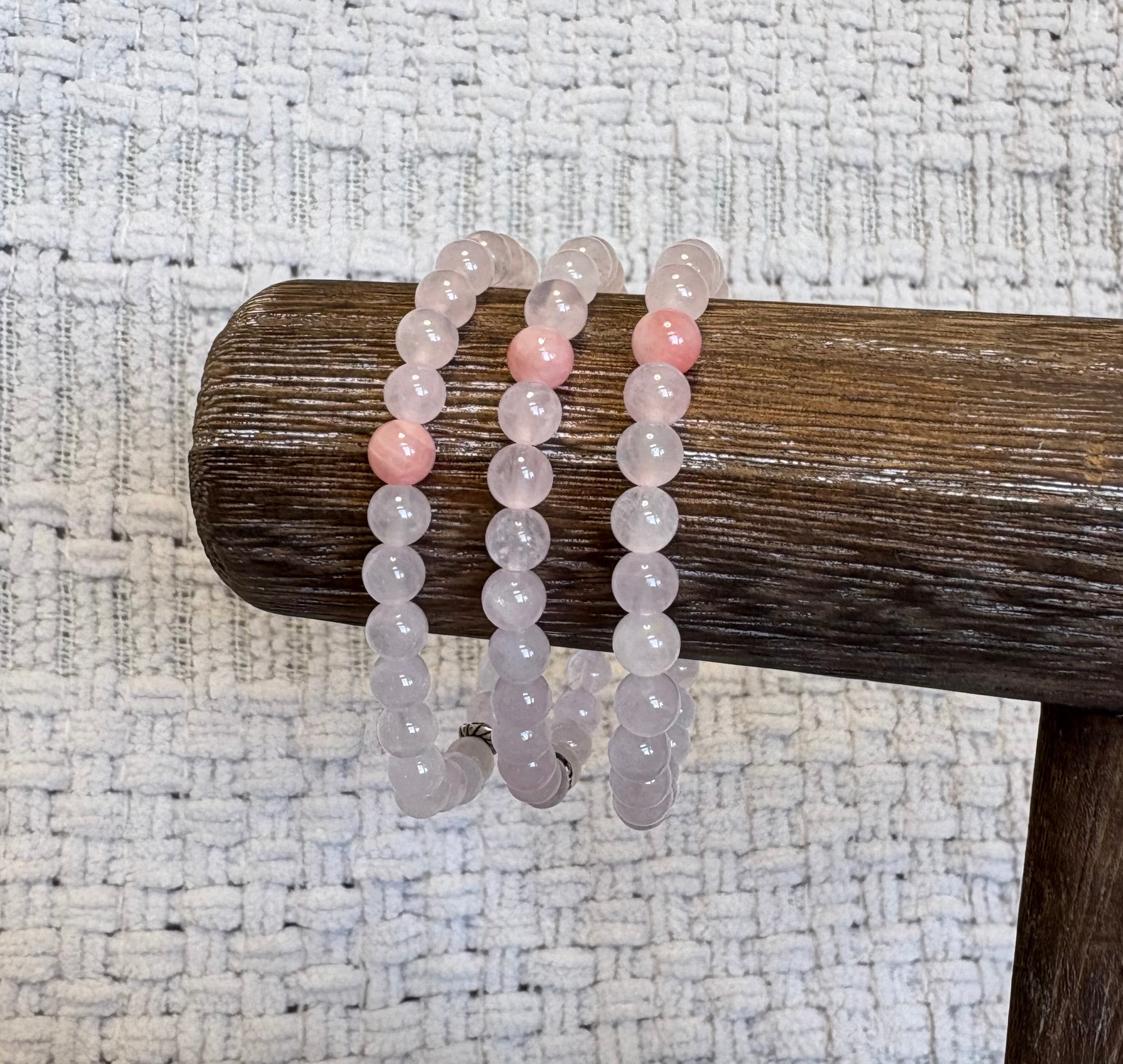 Pink Out for Breast Cancer Support Varietal - Coastal Therapy Beaded Bracelet