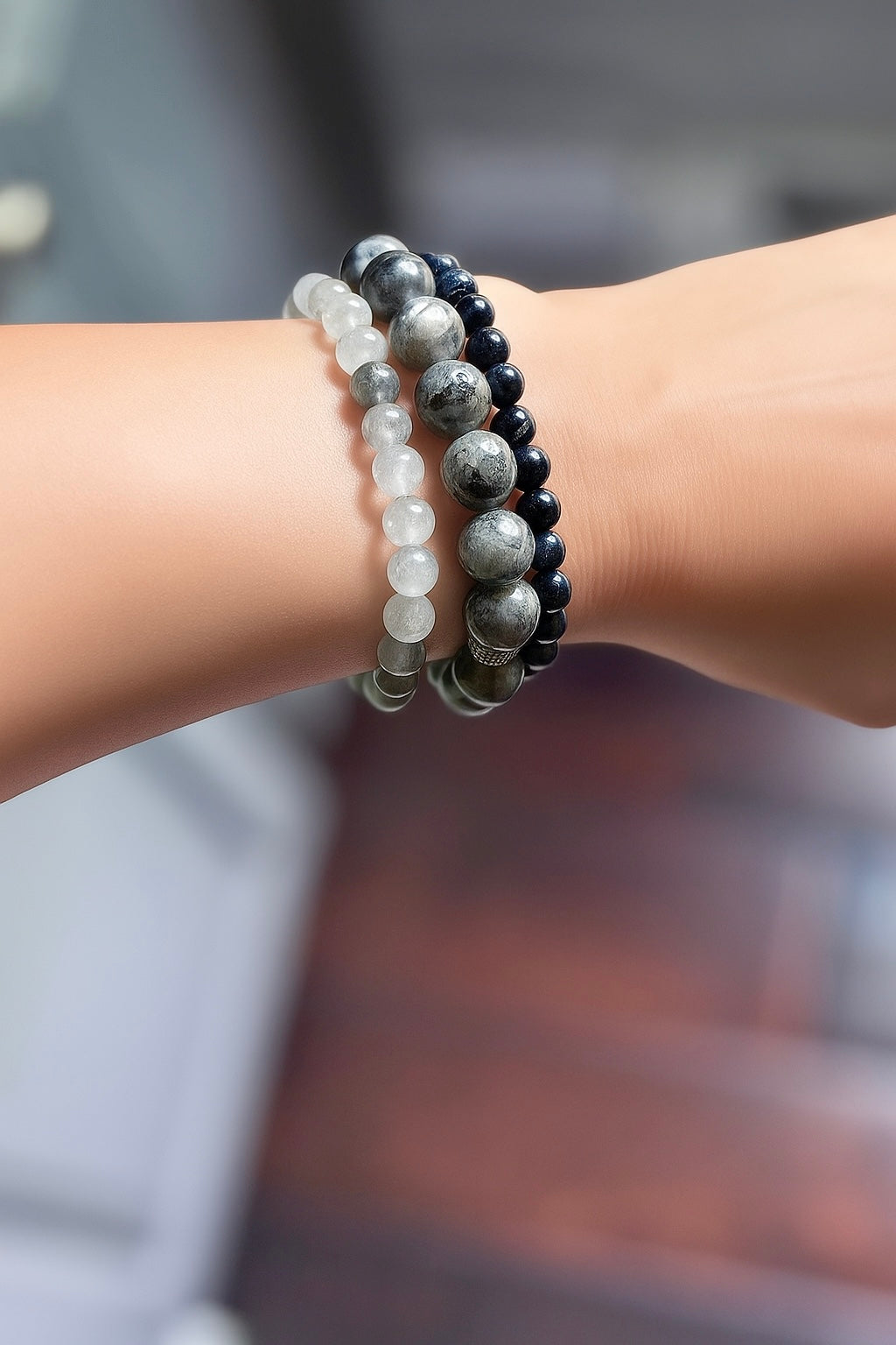 Stormy Day Trio - Coastal Therapy Beaded Bracelets